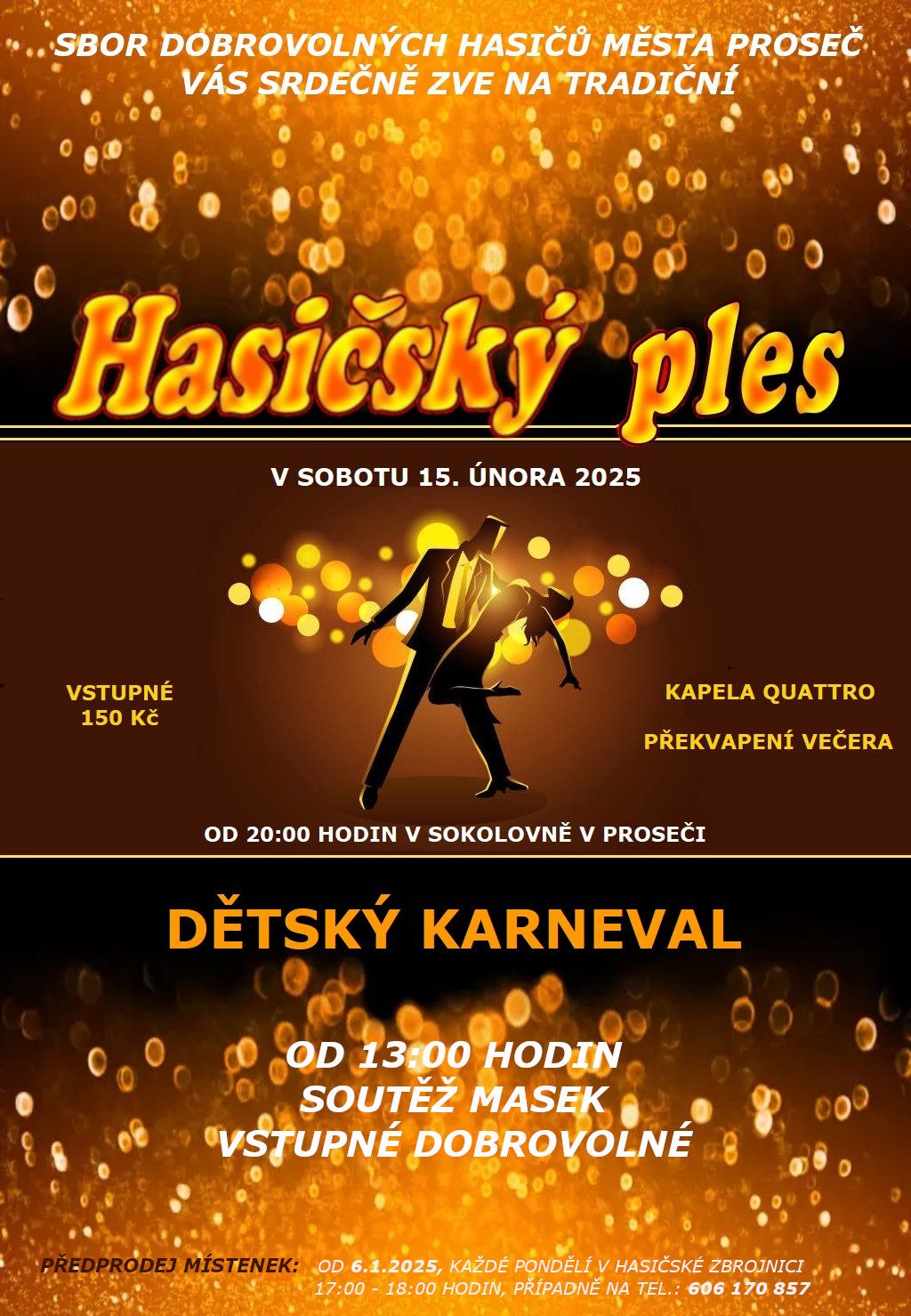 Hasičský ples a dětský karneval