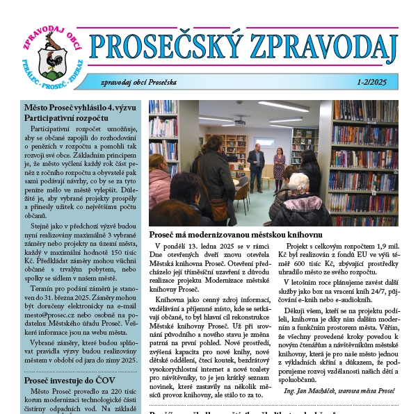 Prosečský zpravodaj 1-2/2025